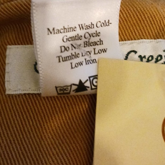 Coldwater Creek Jacket Sz S Mustard Yellow SPORTY Boho Bohemian Preppy Riding - Picture 12 of 16